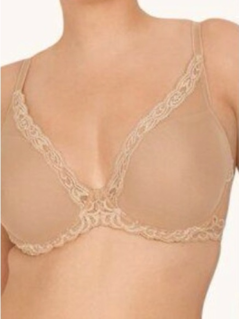 NWT Natori Feathers Contour Plunge Bra 34DD 730023